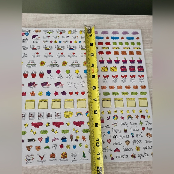 Bundle Of 5 sheets of 258 busy mom stickers reminders event planner - Picture 7 of 8